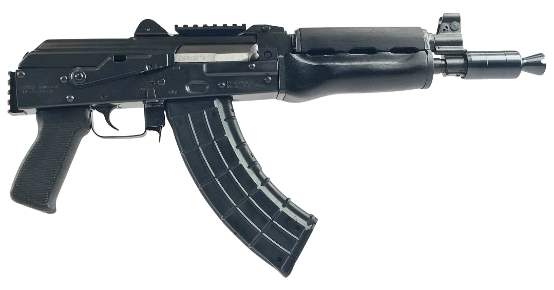 Zastava Arms Usa ZP92762PAM ZPAP 92 7.62x39mm 30+1 10" Black, Polymer Grip, Dark Wood Handgaurd, Stock Adapter, Muzzle Brake