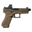 Glock 19X V-Series 9mm 4.6" 17rd FDE Threaded Holosun 407C Pistol