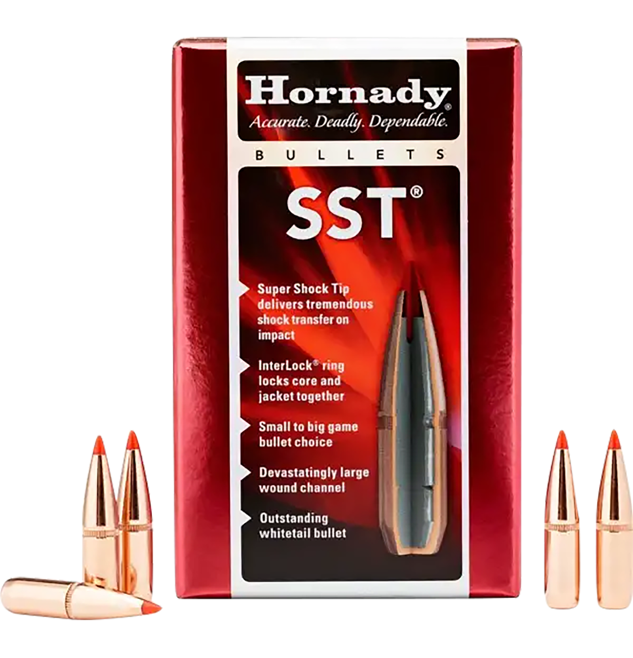 Hornady 26173 SST  6.5mm .264 123 gr Super Shock Tip 100 Per Box/ 25 Case