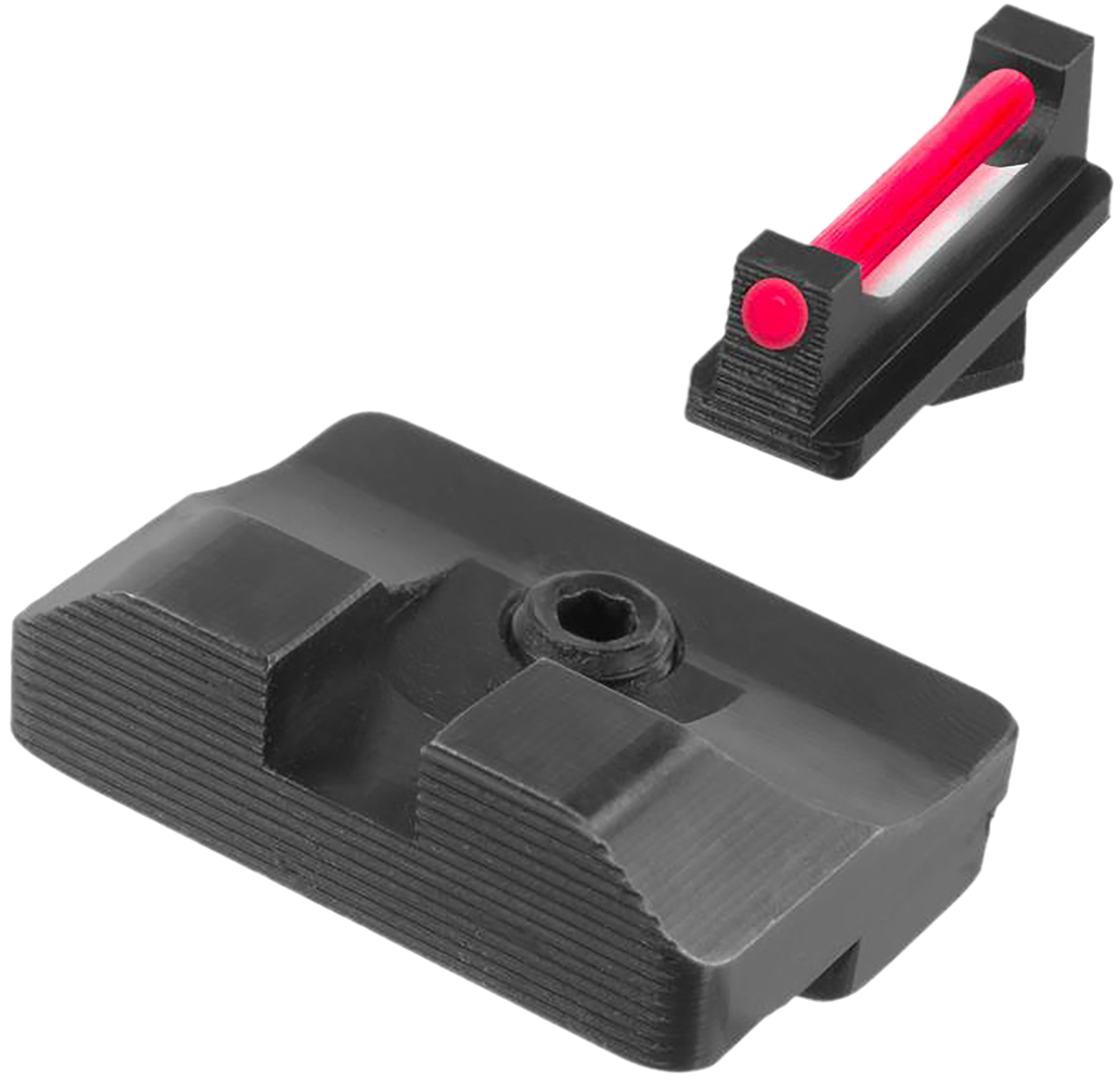 TruGlo TGTG132CZ1 Fiber-Optic Pro  Red Fiber Optic Front/Blacked Rear/Black Frame Fits CZ SP