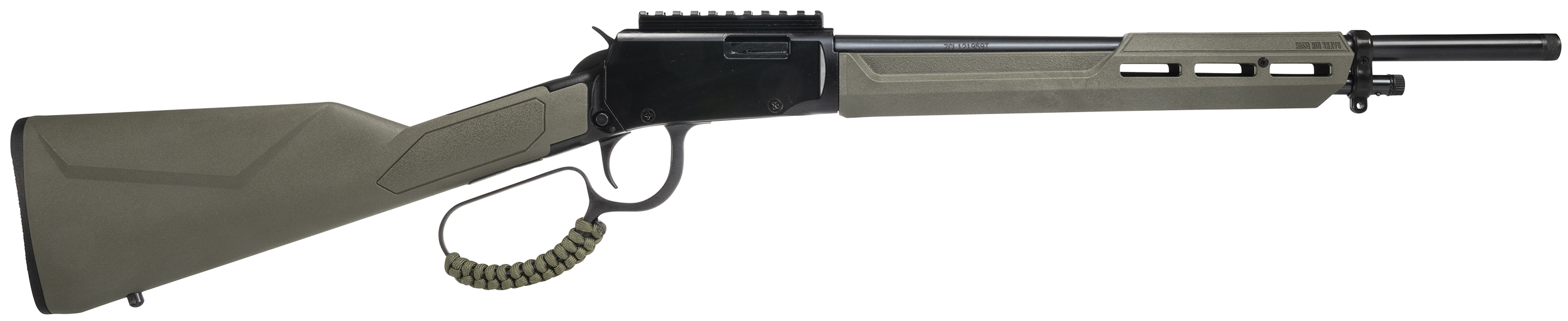 Rossi RL22161STOD Rio Bravo Tactical 22 LR 10+1 16.50" Polished Black Oxide Steel Threaded Barrel, Picatinny Rail Matte Black Aluminum Receiver, Fixed OD Green Synthetic Stock