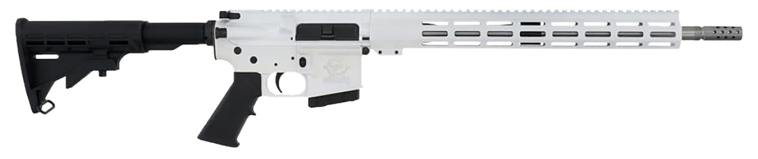 Great Lakes Firearms GL15350SSWHT16 GLFA  350 Legend 5+1 18" Stainless Threaded Barrel, White Cerakote Picatinny Rail Aluminum Receiver, M-LOK Handguard Black Synthetic Stock, Mil-spec Polymer Grip