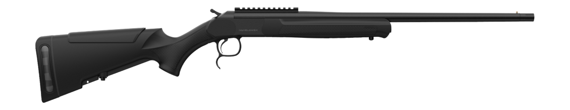 Retay USA GML223BLK20 Gamelander 223 Rem 1rd 20" Black Chrome Single Shot Barrel, Black Chrome Steel Receiver w/Picatinny Rail, Matte Black Adjustable Cheek Piece Synthetic Stoc,k Ambidextrous