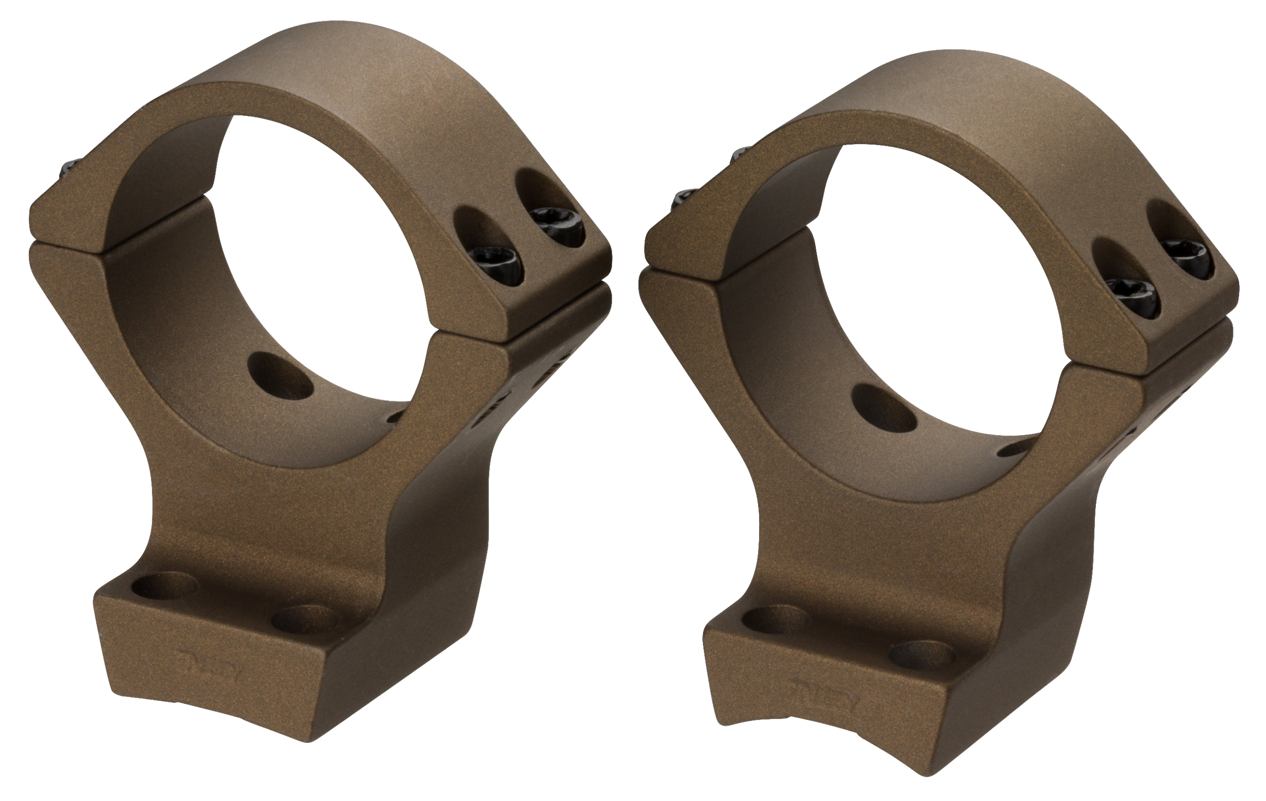 Browning 12542 X-Bolt Scope Mount System X-Lock Burnt Bronze Cerakote Aluminum 34mm Tube, High Rings