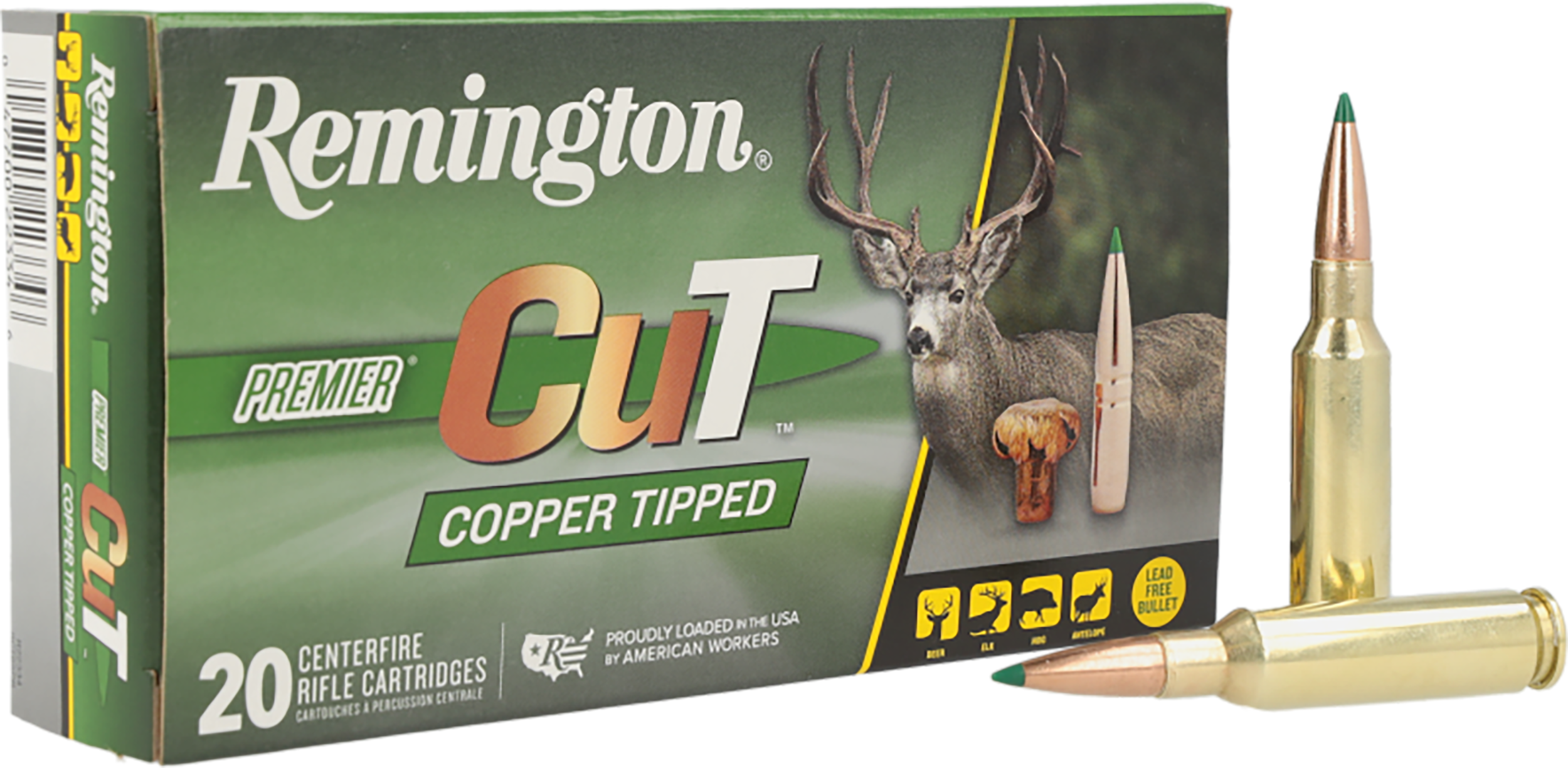 Remington Ammunition R22334 Premier Cut 6.5Creedmoor 120gr 20 Per Box/10 Case