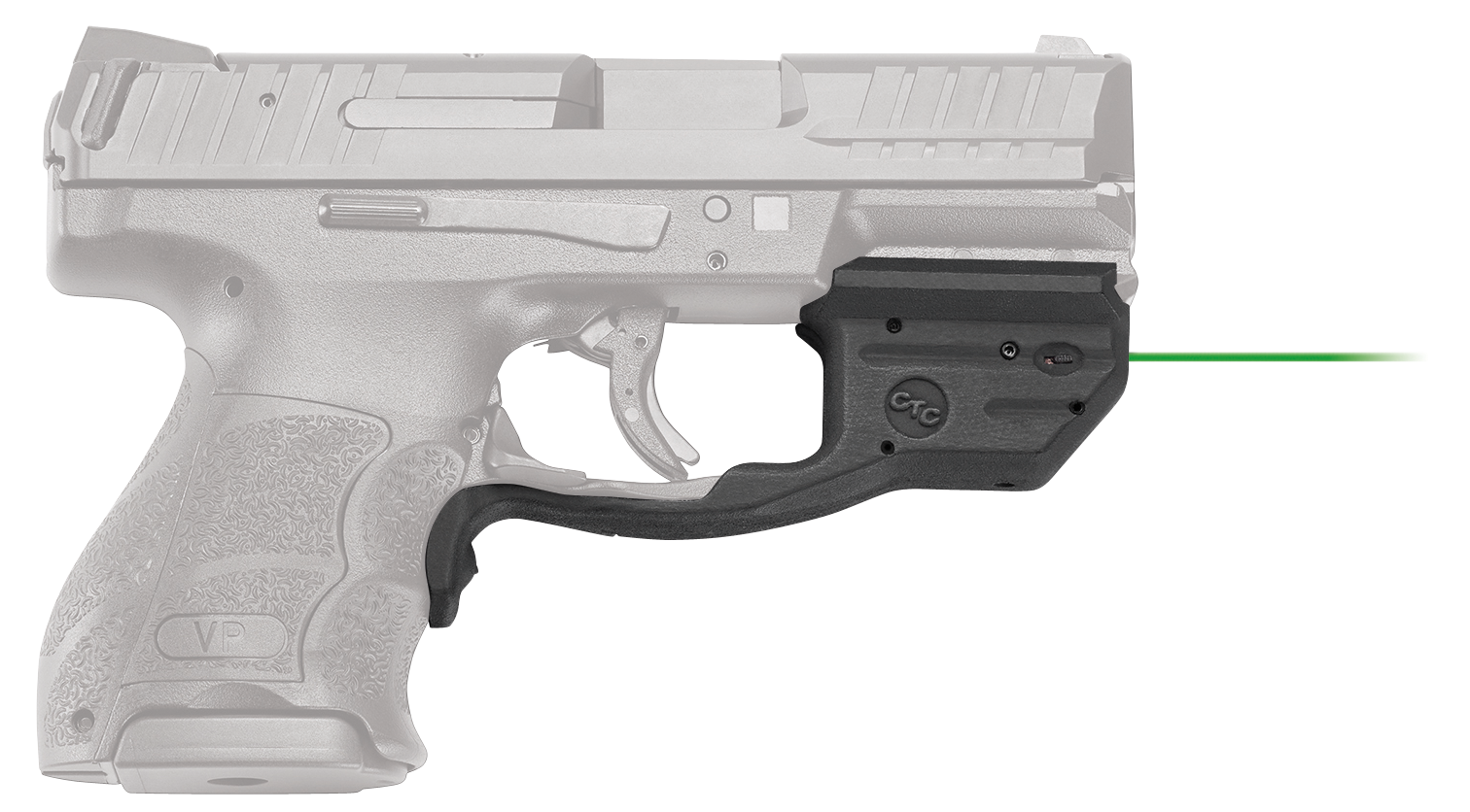 Crimson Trace 0165901 Laserguard  H&K VP9/VP9SK/VP40, Green Laser Black Polymer