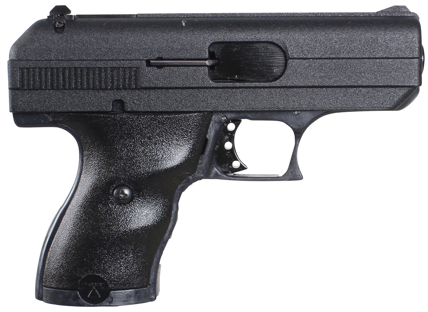 Hi-Point 916HCKNIFE C9 w/Knife 9mm Luger 8+1, 3.50" Black Steel w/Integral Compensator Barrel, Black Powder Coated Serrated Steel Slide, Black Polymer Frame & Grip, Knife