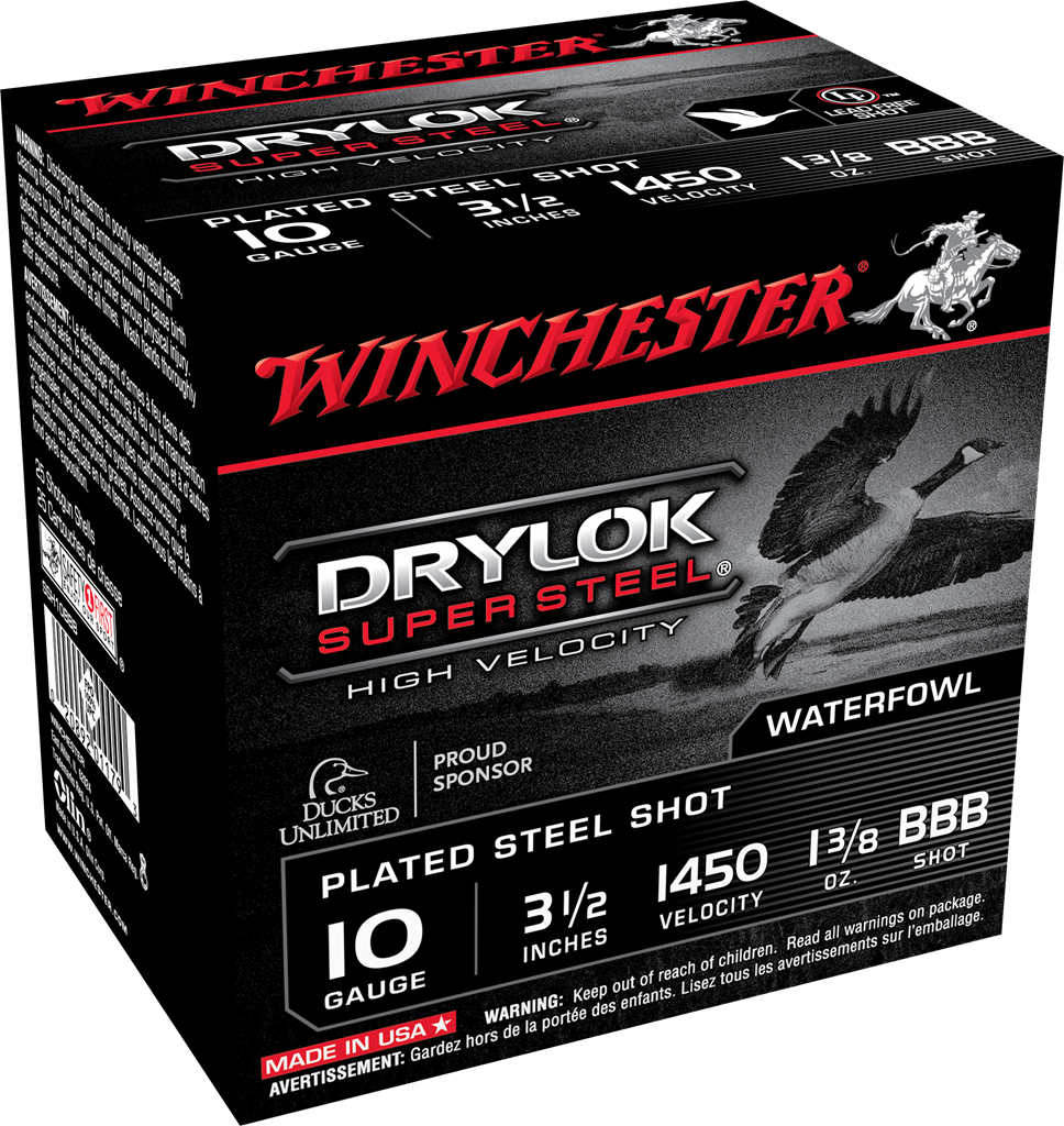 WINCHESTER DRYLOK SUPER STEEL HV 10GA 3.5" 1-3/8OZ 25RDS BX 250RD CS