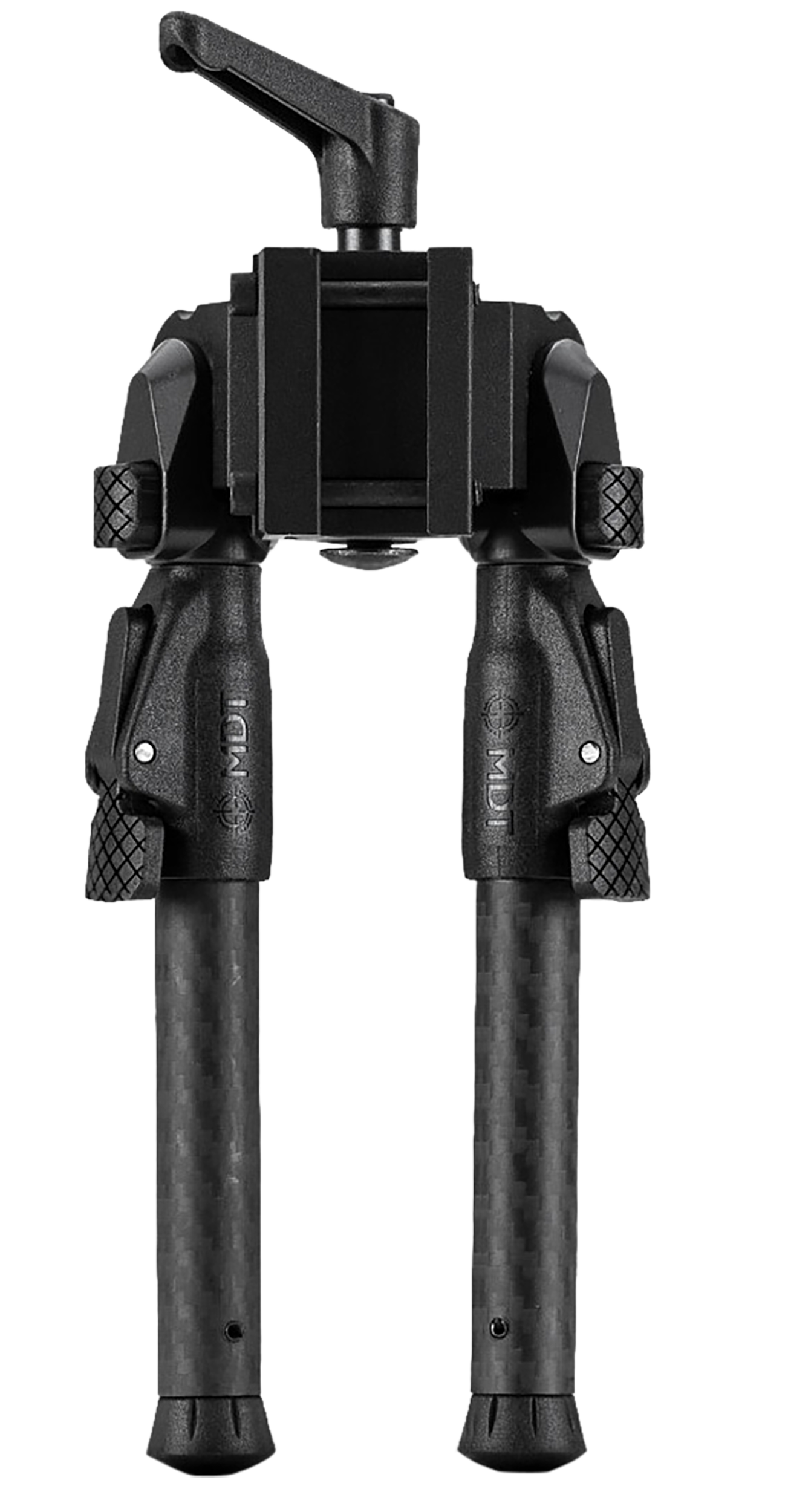 Mdt Sporting Goods Inc 105560BLK GRND-POD  Black Aluminum, 4.5"-9.0", Spiked Feet, Fits Picatinny Rail