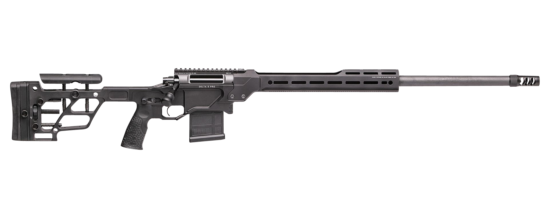 Daniel Defense 4215912079 Delta 5 Pro Varmint 6.5 Creedmoor 26" 10+1 Black Cerakote Black Adjustable w/Adjustable Cheek Piece & LOP Stock Black Polymer Grip Right Hand