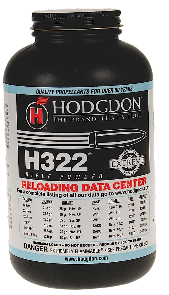 Hodgdon 3221 Extreme H322 Rifle Powder Multi-Caliber 1 lb