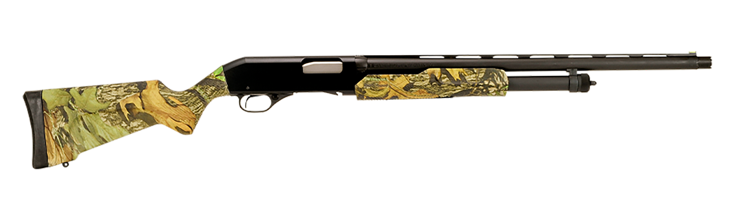 Stevens 22564 320 Field Compact 12 Gauge Pump 3" 5+1 22" Matte Black Vent Rib Barrel, Matte Black Aluminum Drilled & Tapped Receiver, Fixed Mossy Oak Obsession Synthetic Stock, Ambidextrous