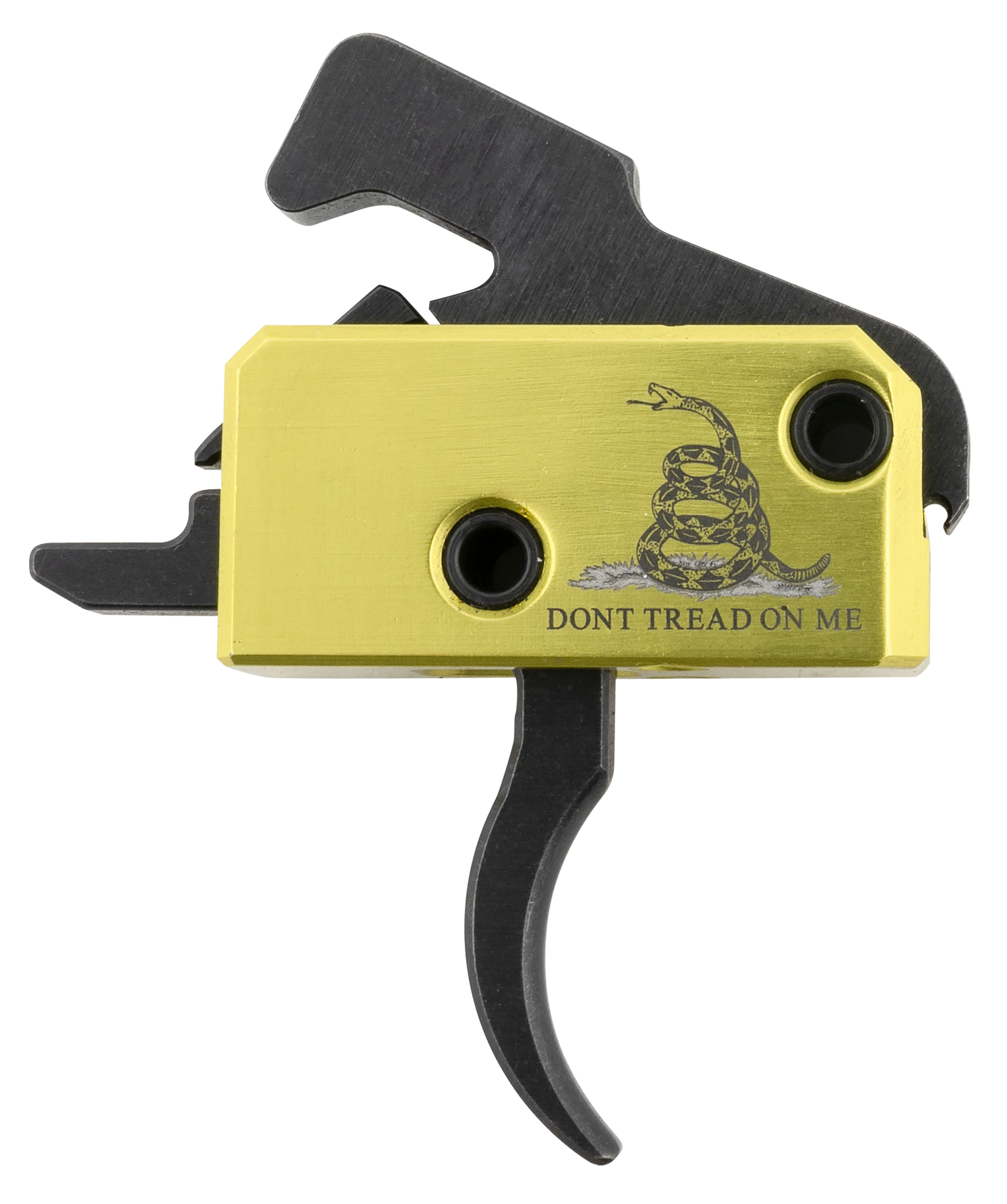 Rise Armament RA140DTOM Don't Tread on Me Trigger Assembly Single-Stage Curved Trigger with 3.50 lbs Draw Weight, Don't Tread on Me Flag Finish for AR-Platform