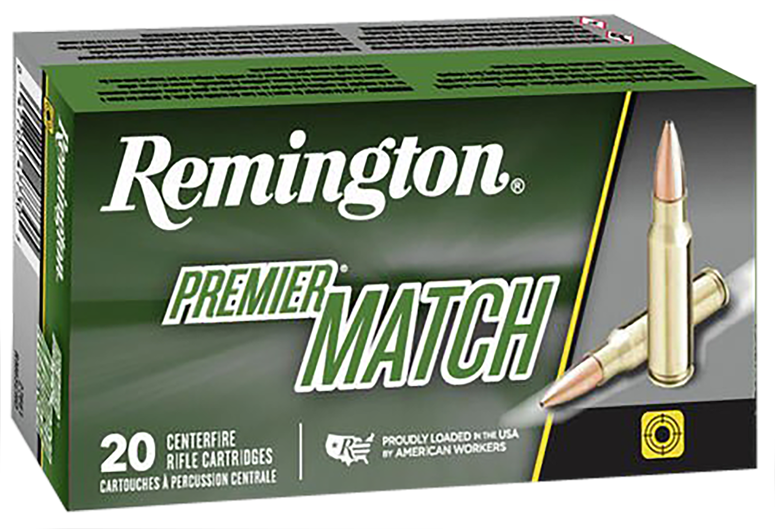 Remington Ammunition 27661 Premier Match 6.5Creedmoor 140gr Sierra MatchKing BTHP 20 Per Box/10 Case