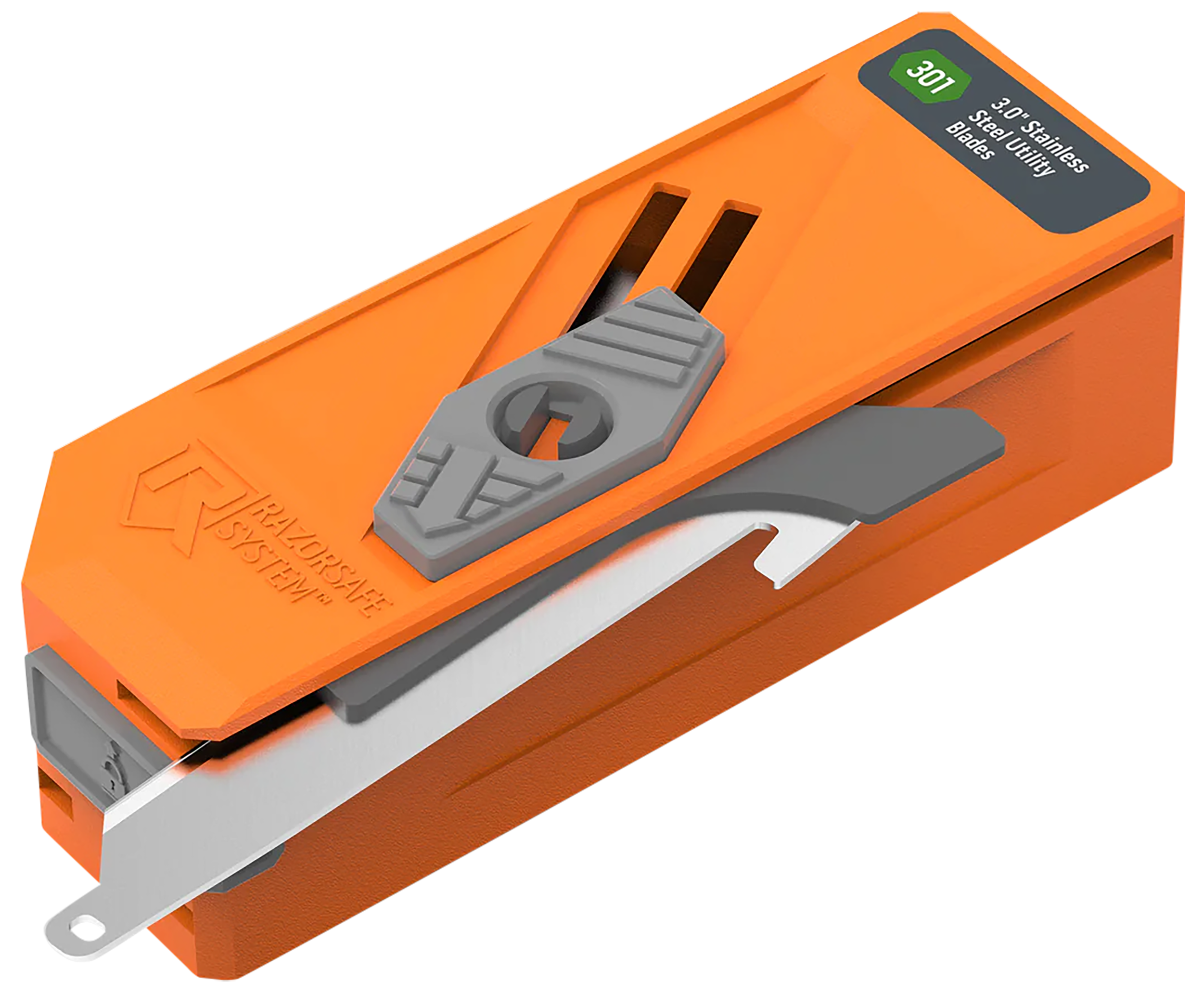 Outdoor Edge RR30D12C Blade Dispenser  Blaze Orange, 12 Drop Point 3" 420J2 SS Blades