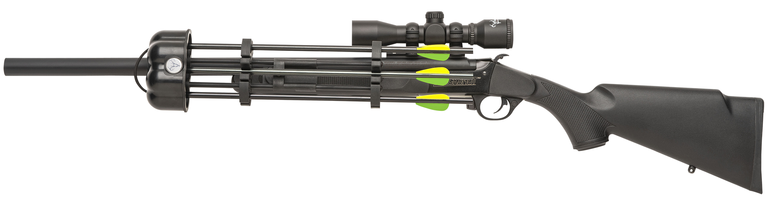 Traditions CRX6220060 Crackshot XBR Package 22 Cal 1rd 16.50" 20" Blued Steel Barrel & Receiver, Black Synthetic Stock, 4x32 Scope, Three Firebolt Arrows