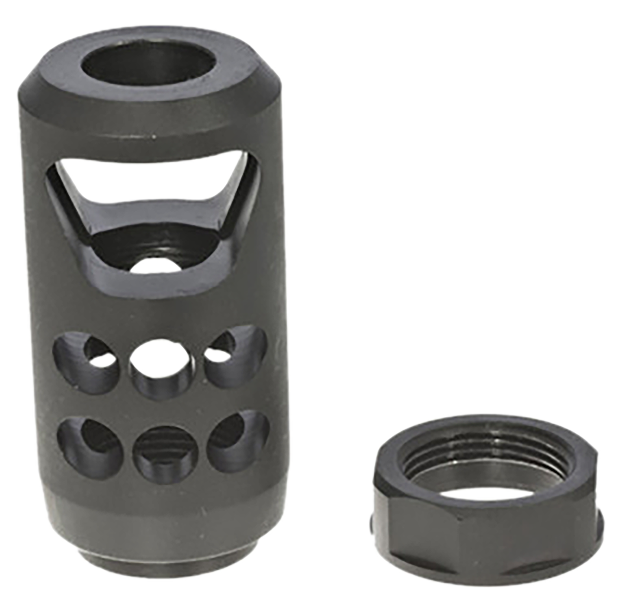 Ruger 90641 American Muzzle Brake Black Matte Steel 11/16"x24 Threads, 2.20" OAL, 1" Diameter 45-70 Gov/450 Bushmaster