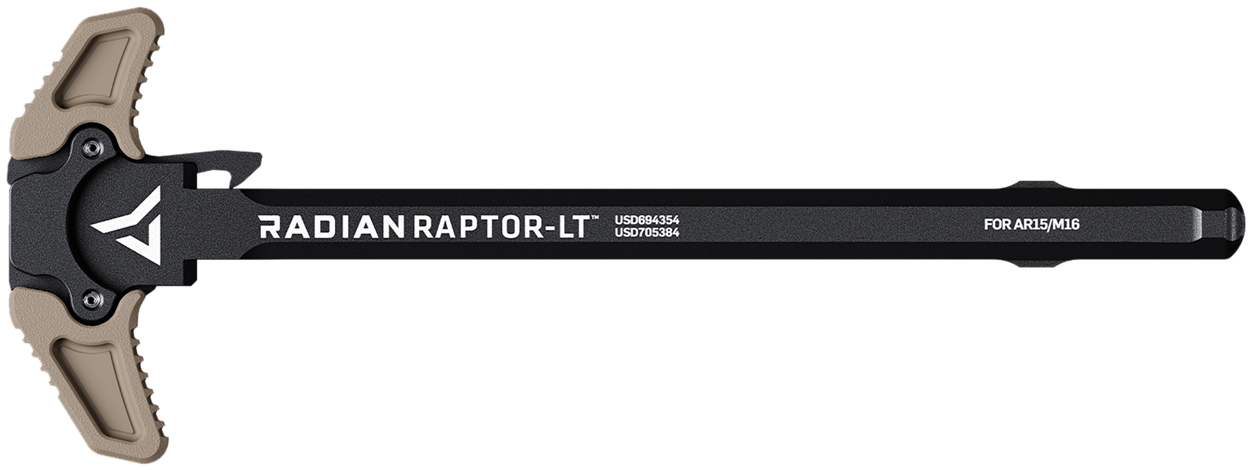Radian Weapons R0149 Raptor LT Lightweight Ambi Charging Handle, FDE, Fits Mil-Spec AR-15/M16 Platform