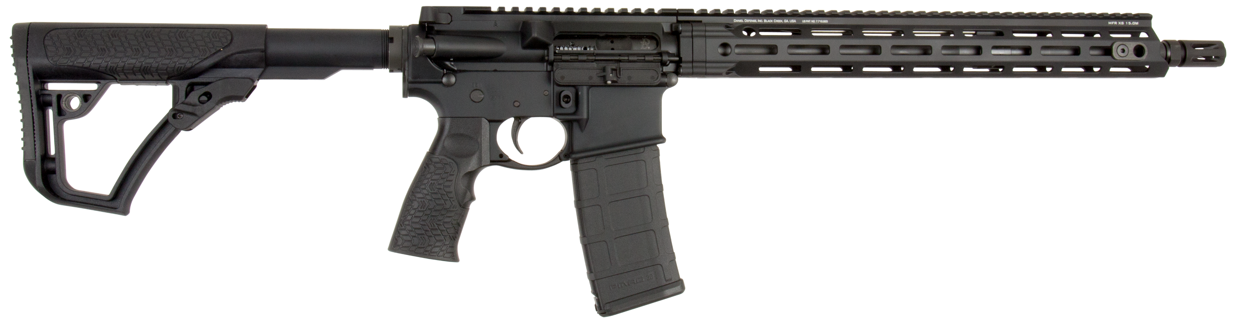 Daniel Defense 0212802081055 DDM4 V7 *CA Compliant 5.56x45mm NATO 16" 10+1 Black Hard Coat Anodized 6 Position w/SoftTouch Overmolding Stock