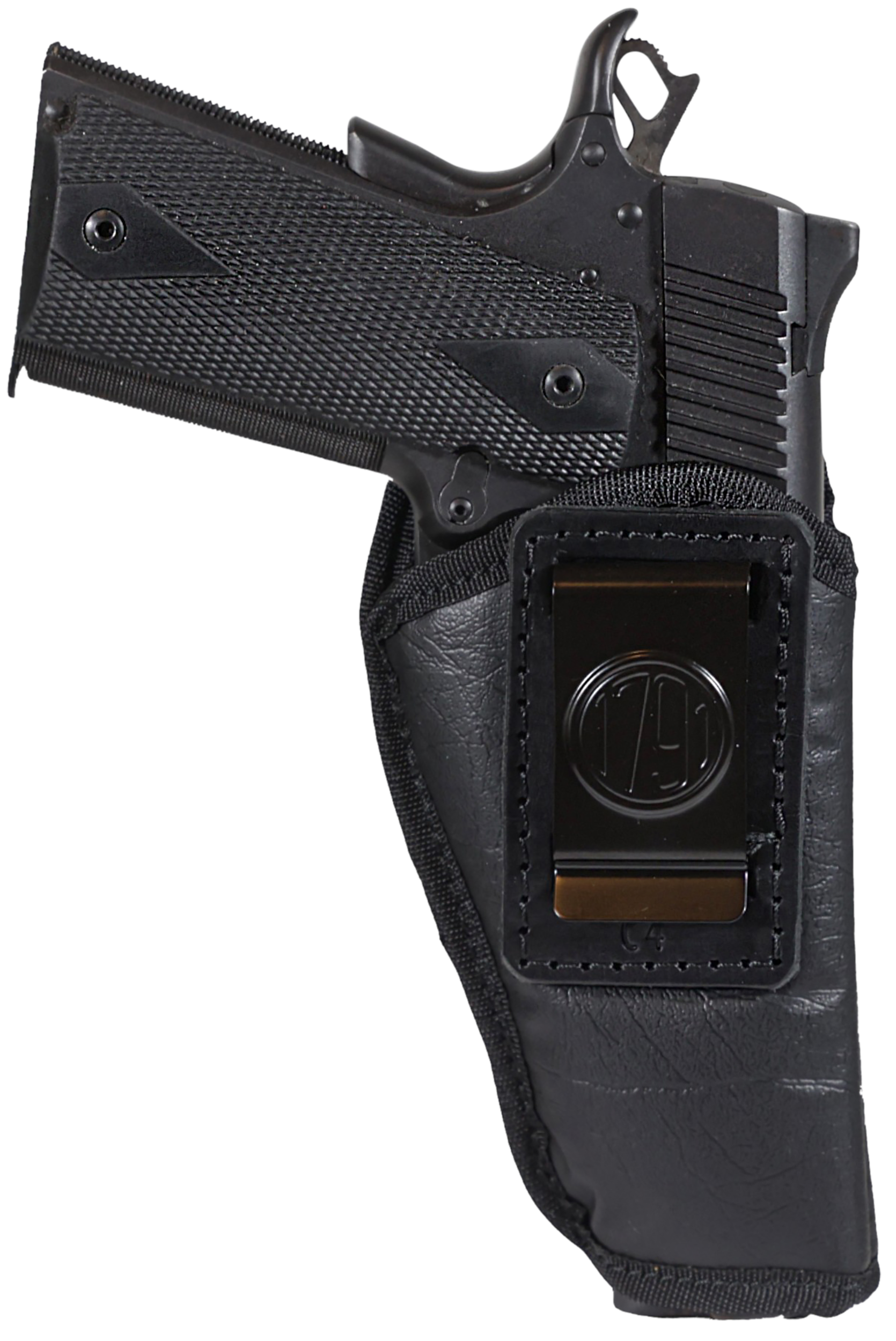 1791 Gunleather ECOC4BLKR EcoCarry IWB Compact Long Black Right Hand