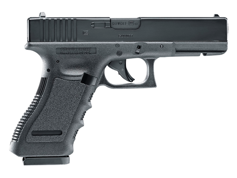 Umarex 2255208 Glock 17 Gen3 CO2 177 BB 18+1 4.48" Black Polymer Grips