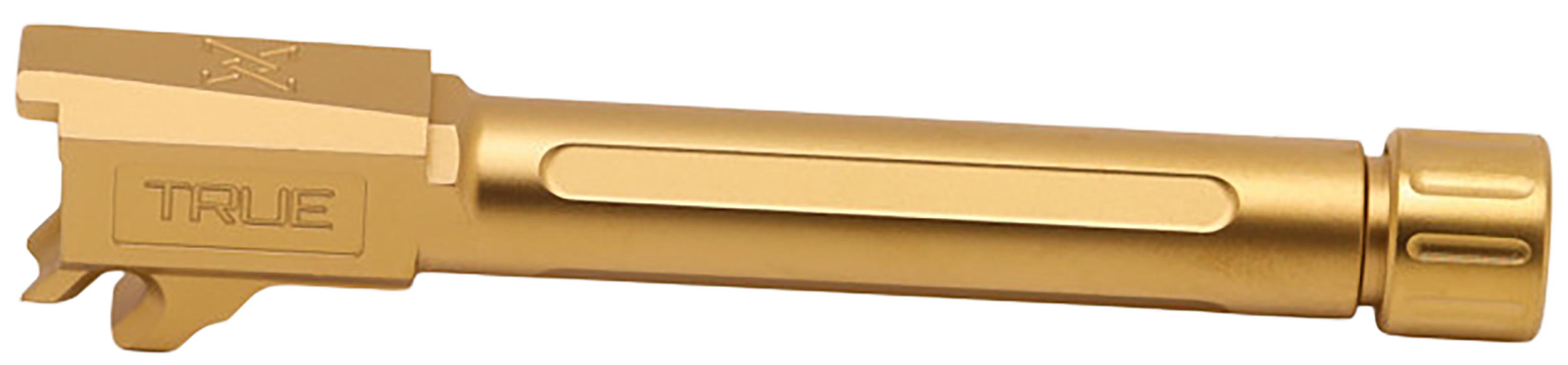 True Precision Inc TPP365FBXTG Sig  9mm Luger 4.30" Threaded Gold TiN Stainless Steel, Fits Sig P365 Fuse