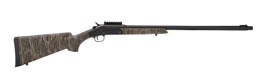 Stevens  301 Turkey Compact 410 Gauge Break Open 3" 1rd Matte Black Single Shot Barrel & Receiver, Mossy Oak Bottomland Synthetic Stock