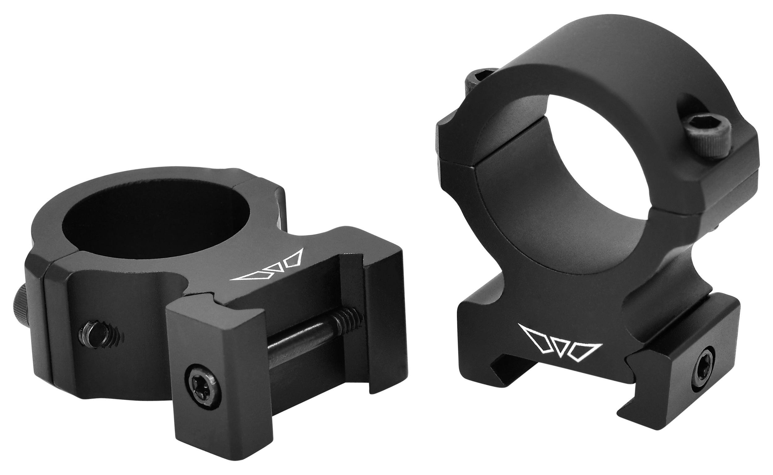 Warne V602M Horizontal Rings Vapor Matte Black 1" High 0 MOA