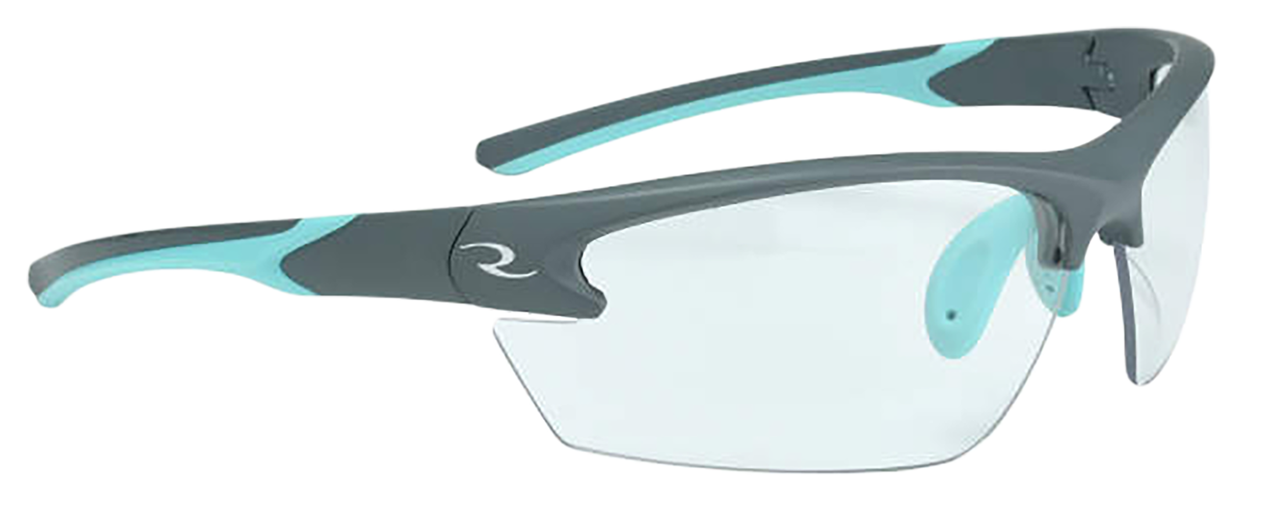 Radians WS2310CS Ladies Range Eyewear Women Clear Lens Gray with Aqua Accents Frame