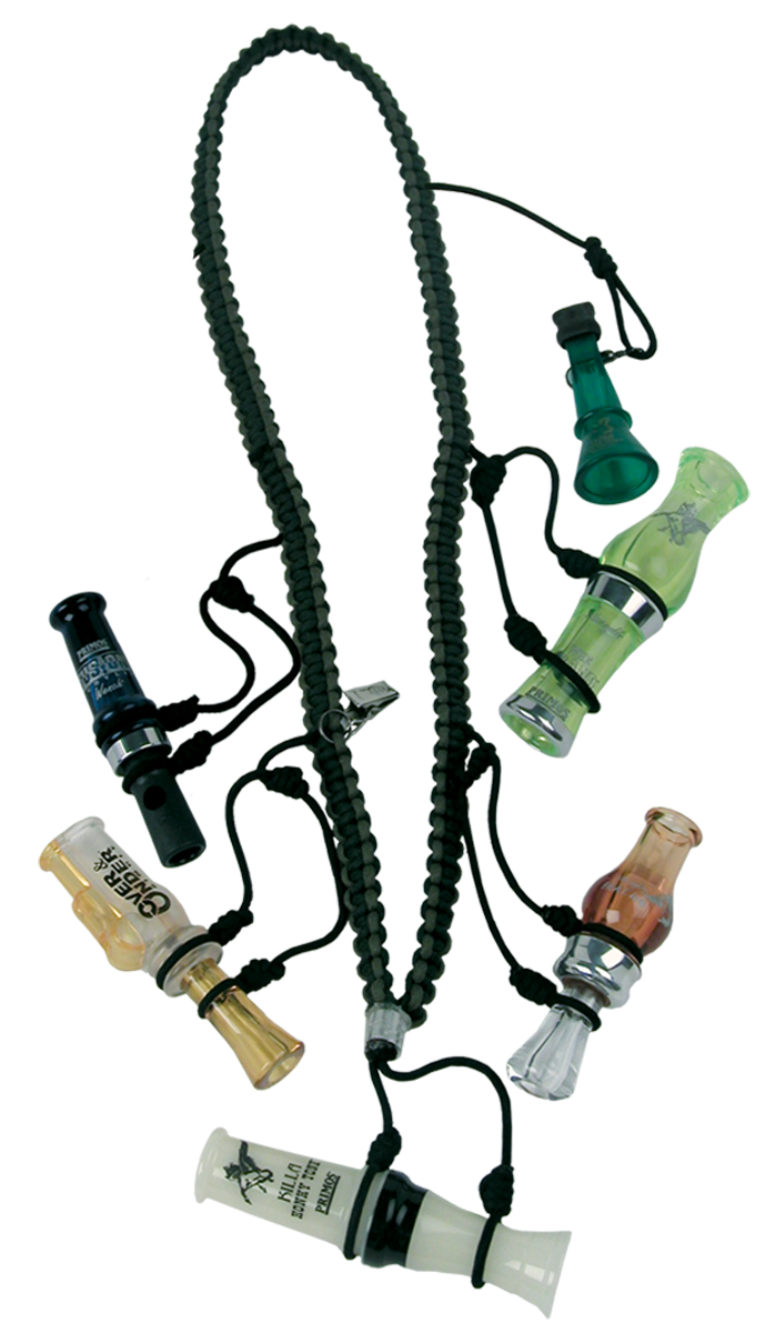 Primos 69628 Waterfowler's Call Lanyard Black Nylon