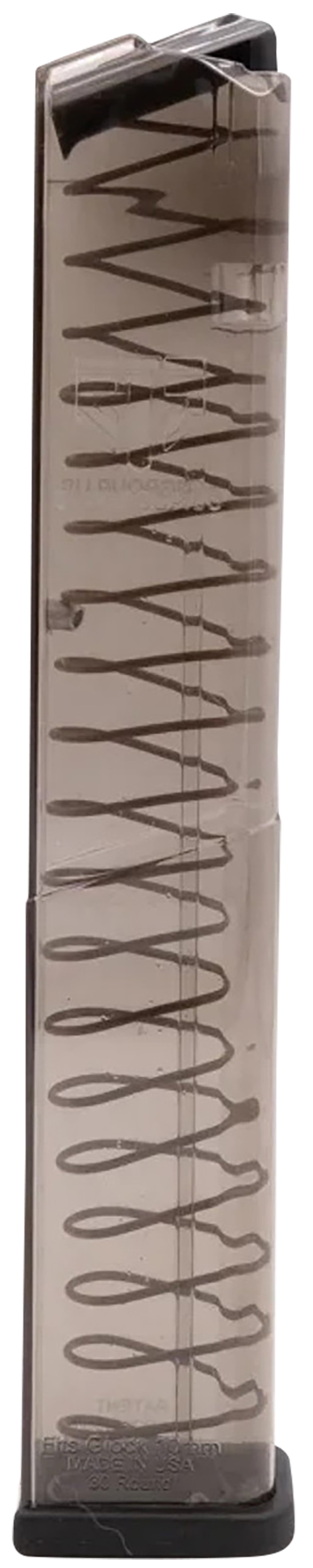 ETS Group GLK2030 Pistol Mags  30rd Extended 10mm Auto Compatible w/Glock 20/29/40 Clear Polymer