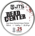 JTS PELLETS DEAD CENTER 25 DOMED 25.39GR 150CT