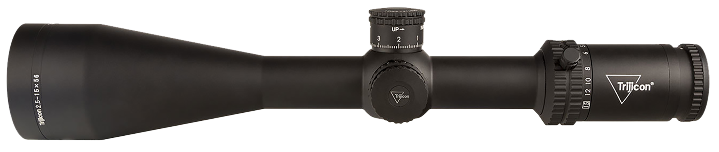 Trijicon 2900036 Credo  Matte Black 2.5-15x56mm 30mm Tube LED Illuminated Red MRAD Center Dot Reticle