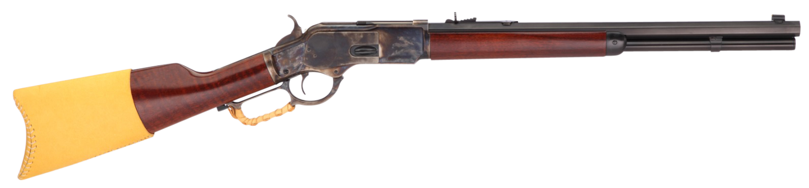 Taylors & Company 550172COM 1873 Comanchero 45 Colt (LC) Caliber with 10+1 Capacity, 20" Blued Barrel, Color Case Hardened Metal Finish & Walnut Straight Stock Right Hand (Full Size)