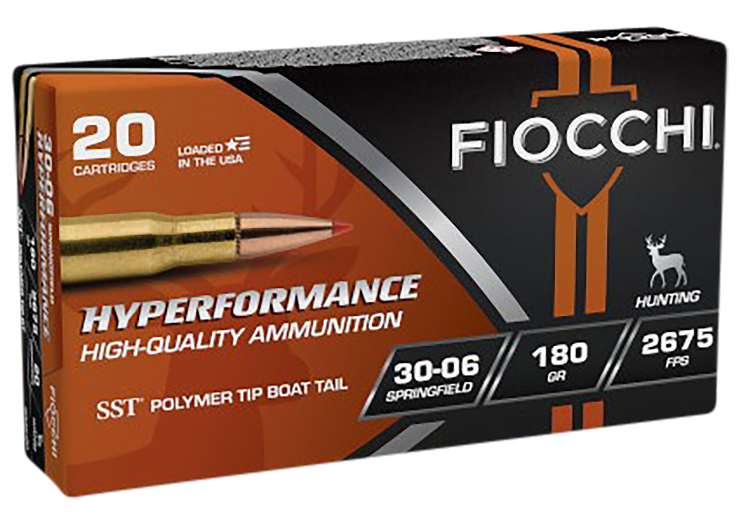 Fiocchi 3006HSC Hyperformance 30-06Springfield 180gr Super Shock Tip 20 Per Box/10 Case