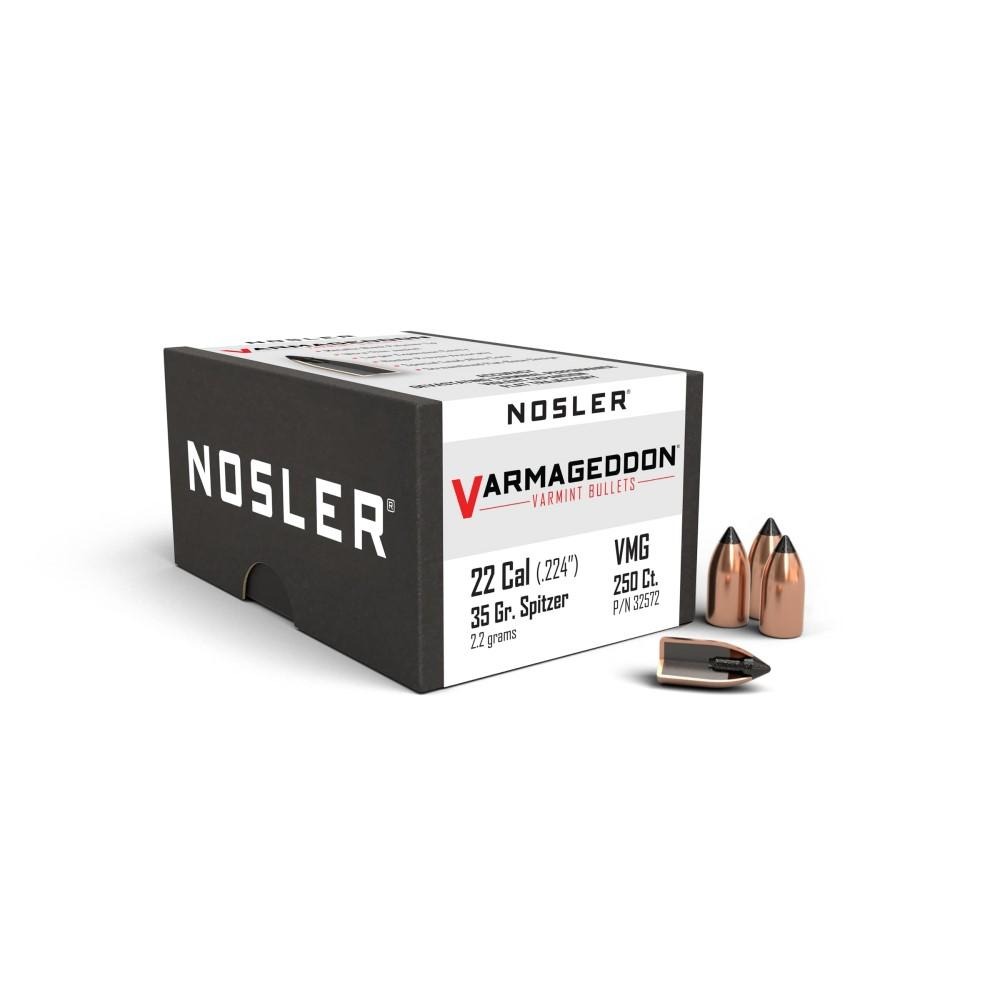 Nosler VarMageddon Rifle Bullets .22 cal .224" 35 gr FB-TIPPED 250/ct