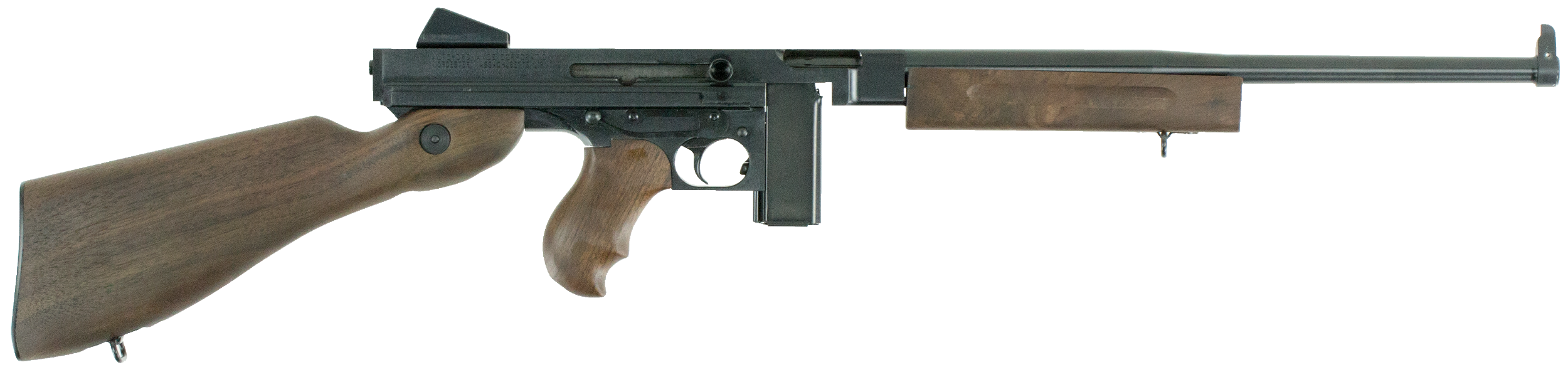 Thompson TM110S M1 Carbine Lightweight Carbine 45 ACP Caliber with 16.50" Barrel, 10+1 Capacity (Stick), Blued Metal Finish, American Walnut Stock Wood Grip Right Hand