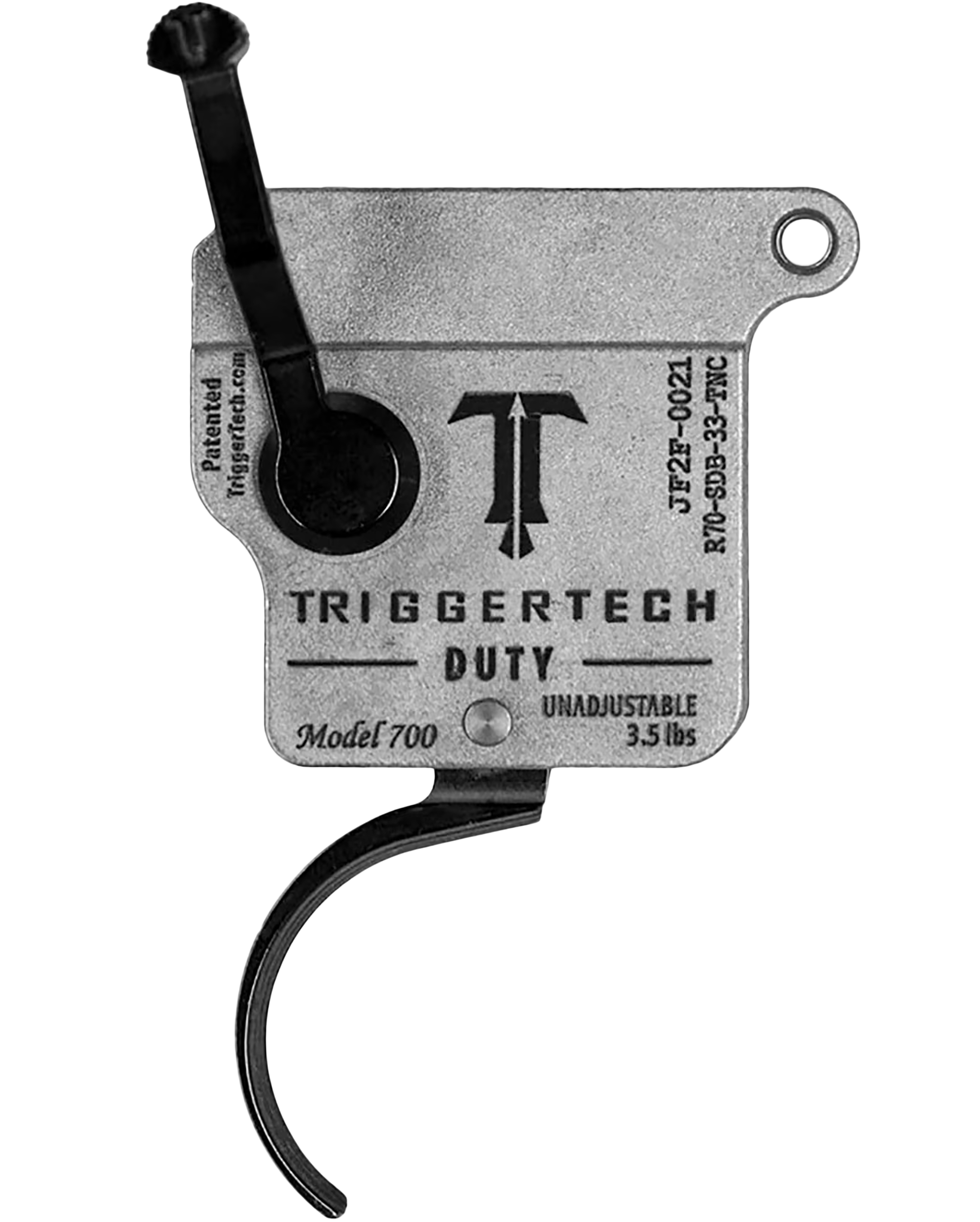 TriggerTech R70SDB33TNC Special Black Single-Stage Curved Fits Remington 700 Right