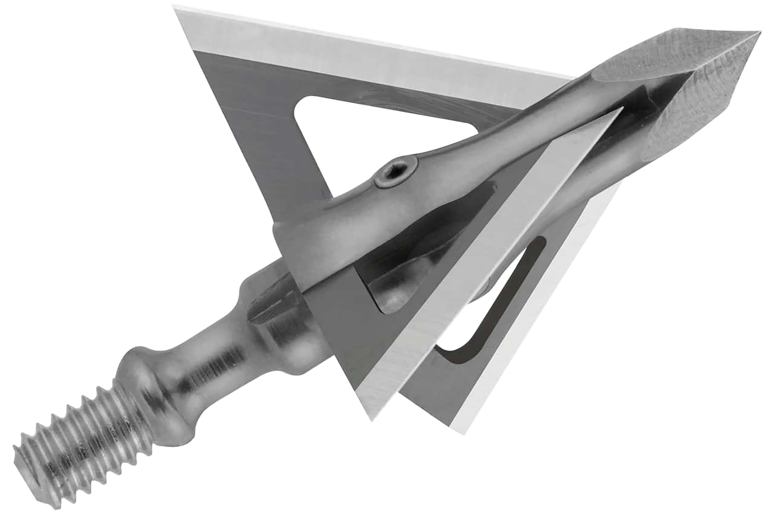 Muzzy 290 Trocar Broadhead 3-Blade Trocar Tip Solid Stainless Steel Ferrule Blades 100 gr/3 Per Pack