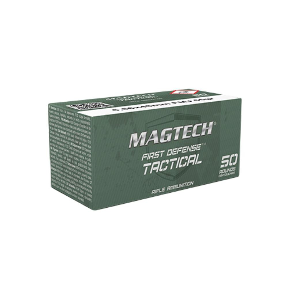 Magtech M193 Ball Rifle Ammunition 5.56X45 NATO 55gr FMJ 3265 fps 50/rd