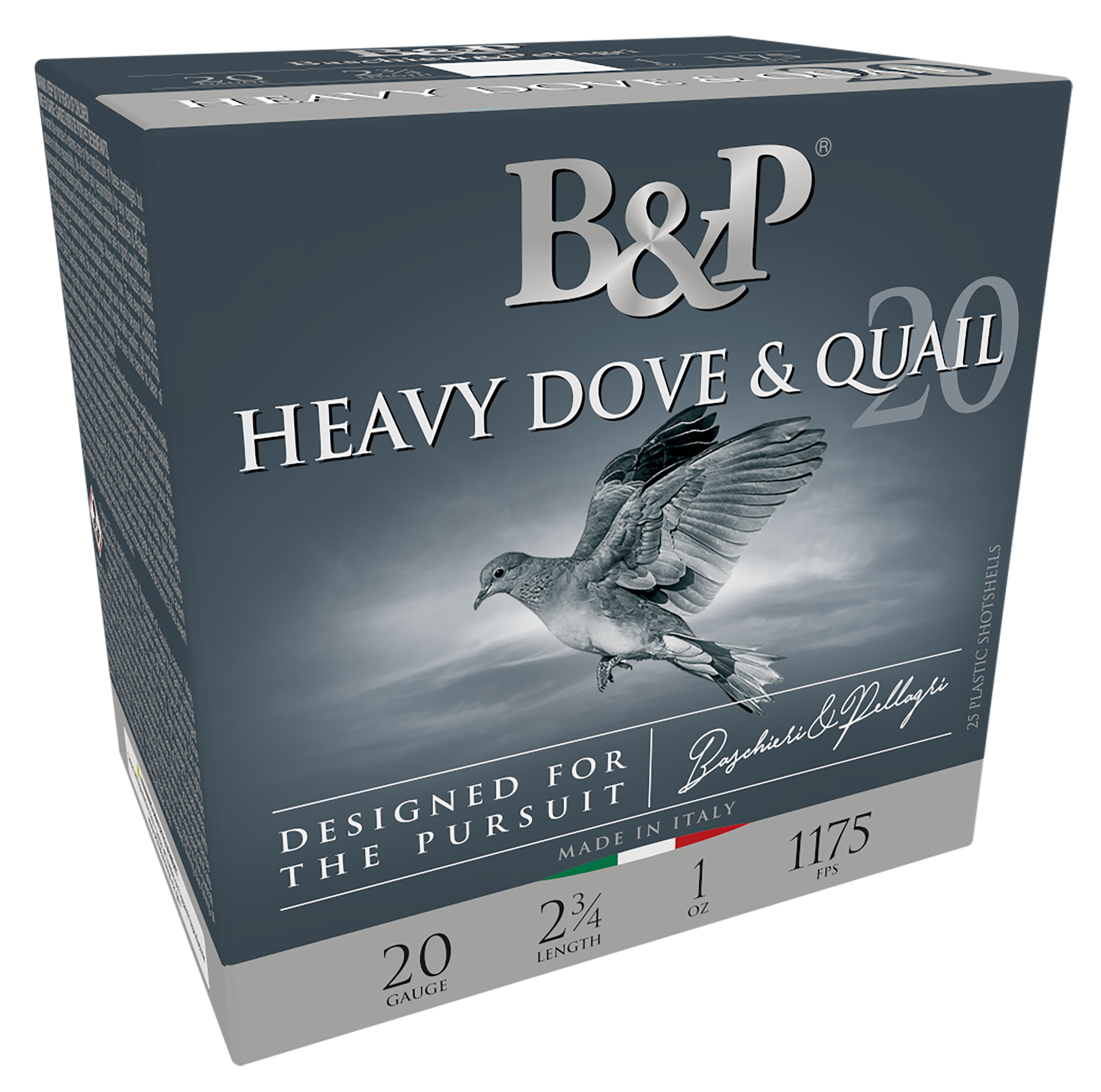 B&P Ammunition 20BD8 Heavy Dove & Quail 20Gauge 2.75" 1oz 8Shot 25 Per Box/10 Case