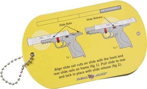 REAL AVID S&W M&P FIELD GUIDE S&W M&P MAINTENACE CARDS<