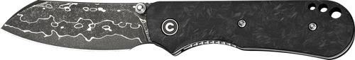 CIVIVI KNIFE CRABBY 2.7" SHREDDED CARBON FIBER DAMASCU!