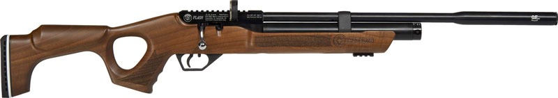 HATSAN FLASH QE .25 PCP 900 FPS WALNUT/BLUED W/ 2 MAGS