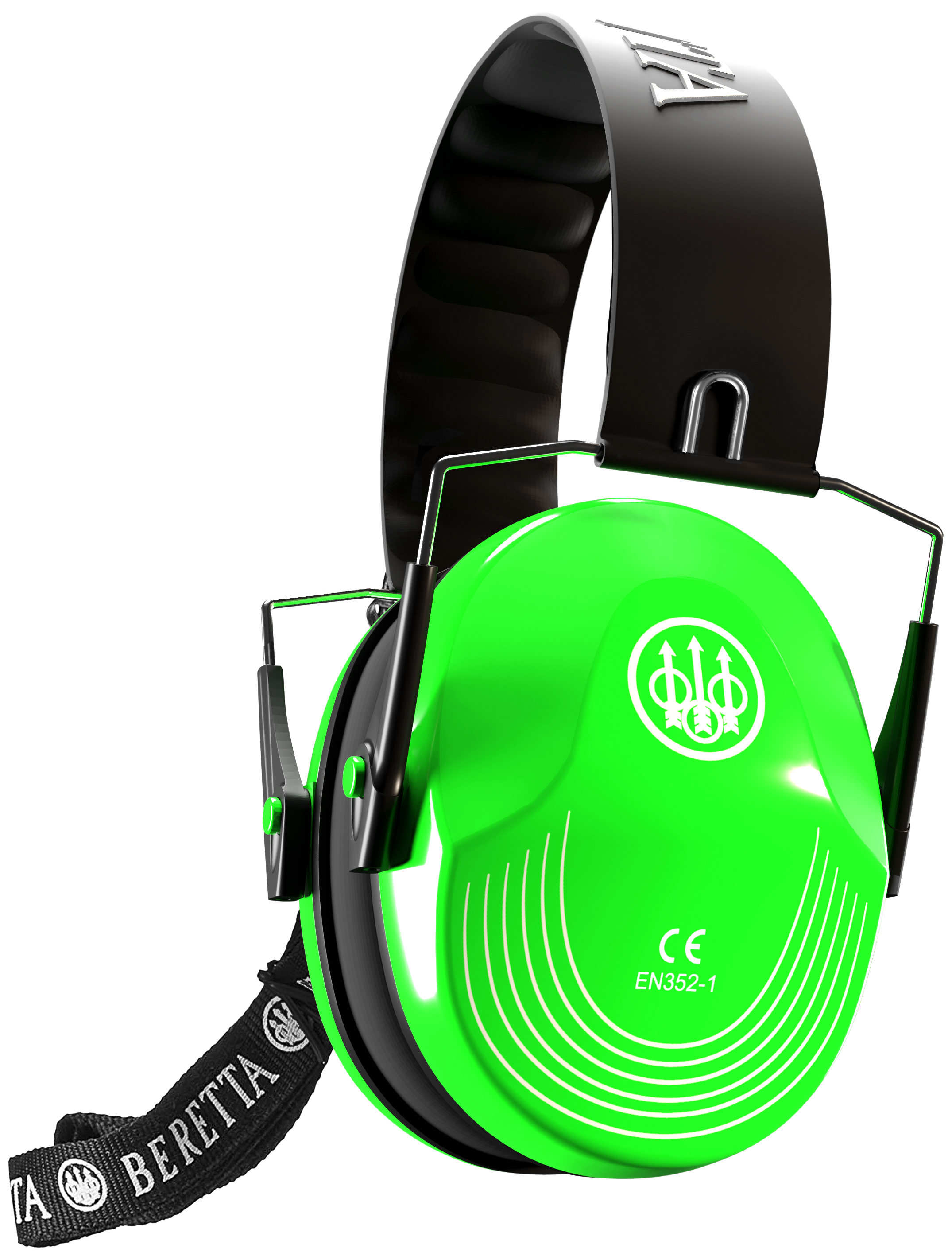 Beretta USA CF1000000207FF Safety Pro Muff 25 dB Florescent Green/Black