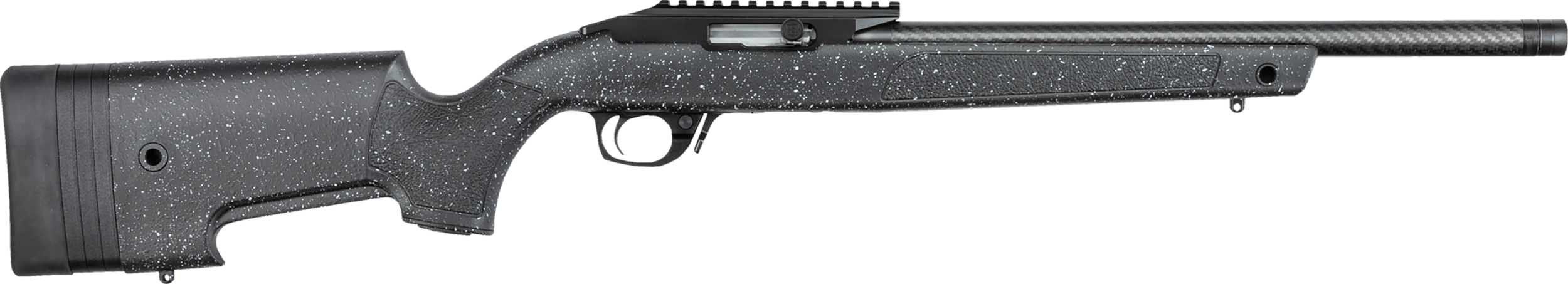 Bergara Rifles BXR002 BXR  22 LR 10+1 16.50" Carbon Fiber Barrel, Matte Blued Aluminum Receiver, Gray Speckled Black Synthetic Stock, Right Hand