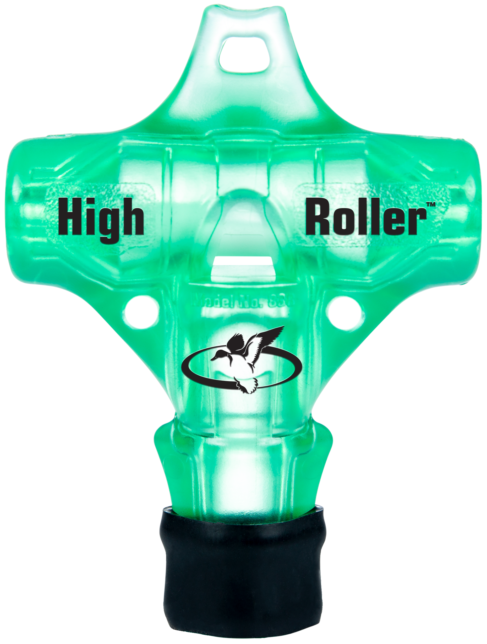 Primos 838 High Roller Whistle Call Mallard Drake/Pintail/Teal/Widgeon Sounds Attracts Ducks Green Polycarbonate