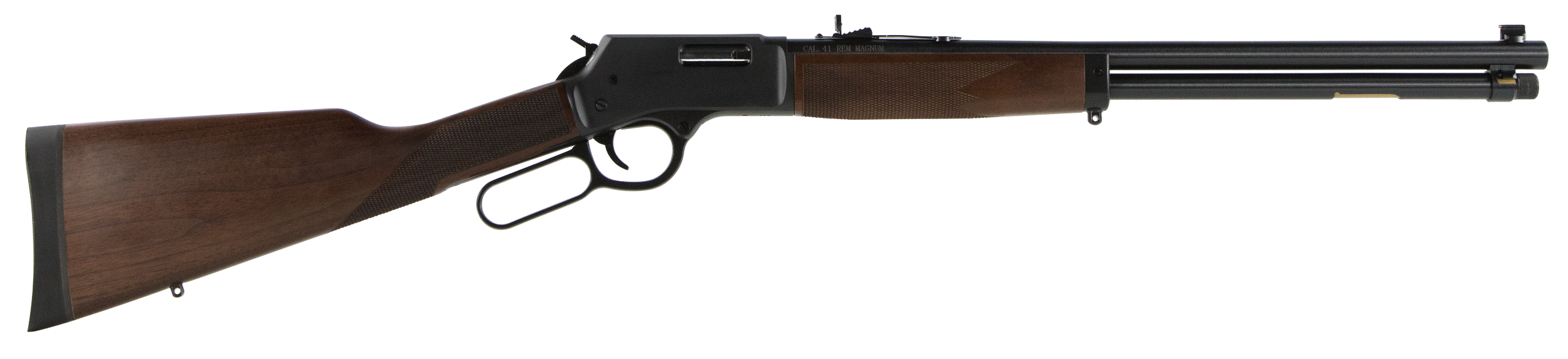 Henry H012M41 Big Boy Full Size 41 Rem Mag 10+1 20" Blued Steel Barrel, Blued Steel Receiver, American Walnut Wood Stock Right Hand