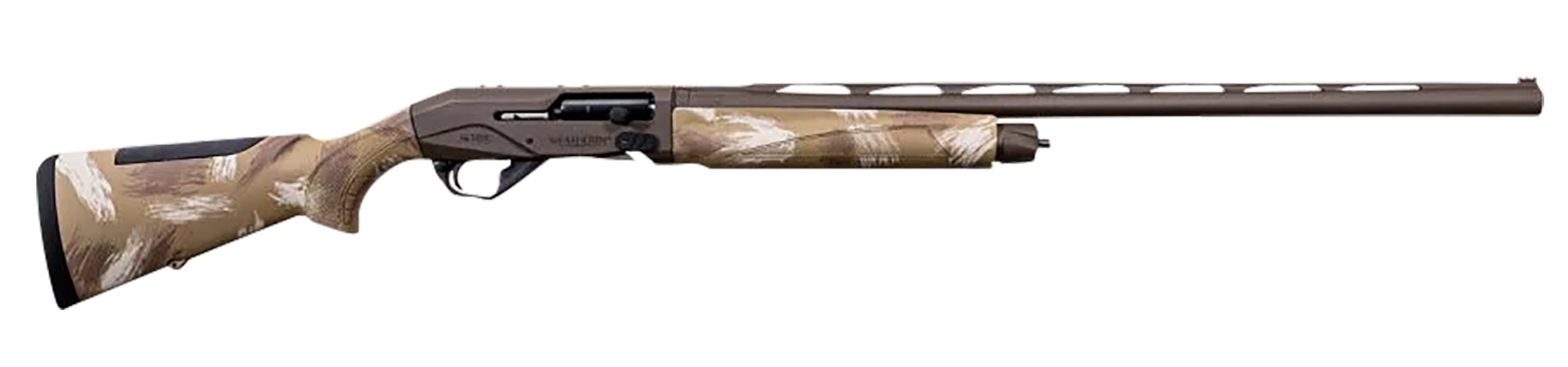 Weatherby XSL1228MAG Sorix Full Size 12 Gauge Semi-Auto 3" 2+1 28" Burnt Bronze Cerakote Vent Rib Barrel & Drilled & Tapped Steel Receiver, Slough Camo Synthetic Stock w/Adj Shim, Ambidextrous