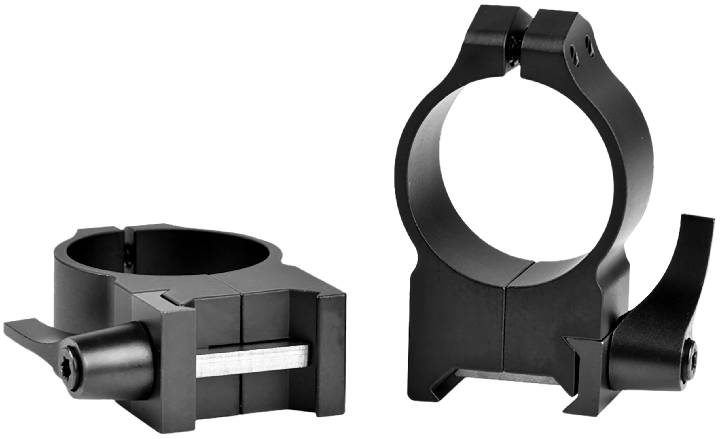 Warne 215LM Vertical Rings Maxima Matte Black 30mm High Quick Detach 0 MOA